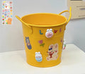 Round metal desktop pen holder in a choice of ten colours and decorative sticker patch designs.