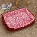 Flannel and corduroy pet nest for cats and dogs in brown, pink, or white, XXS size 45 x 31 x 15cm