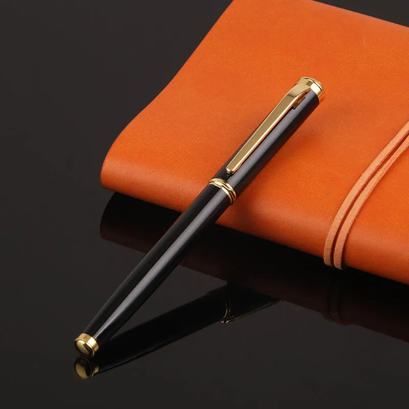 Metal fountain pen with 0.5mm iridium nib in red and black colour options