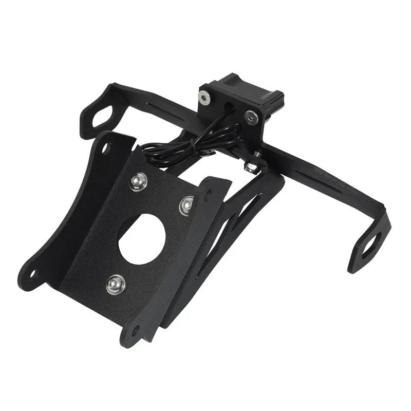 Black aluminium alloy licence plate holder for Honda motorcycle short tail conversion
