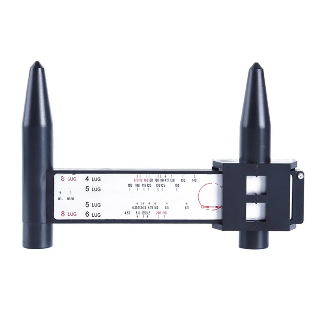 Digital electronic caliper measuring tool with plastic housing for hole distance measurement