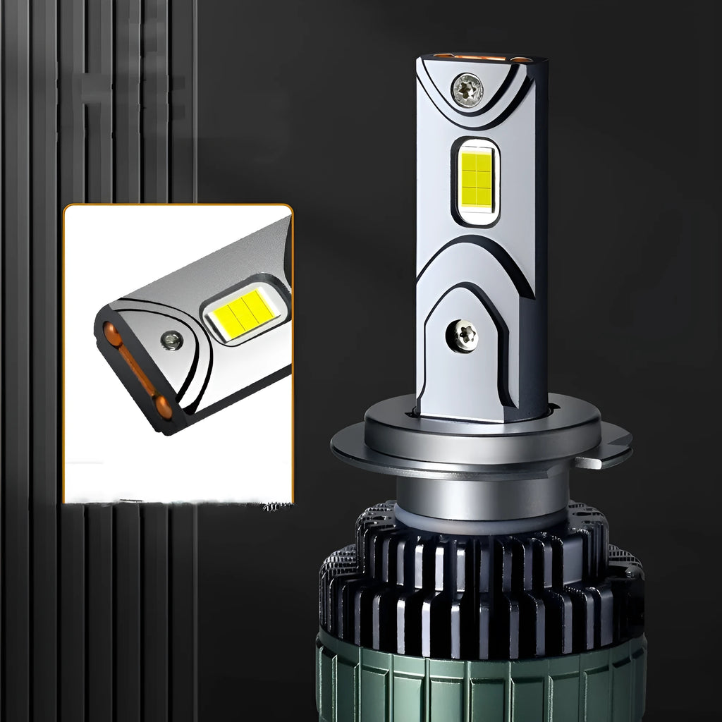 260W LED car headlight bulb 4300K IP68 universal fit aluminium copper construction