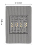 Creative student almanac calendar notebook with imitation leather cover in various design styles