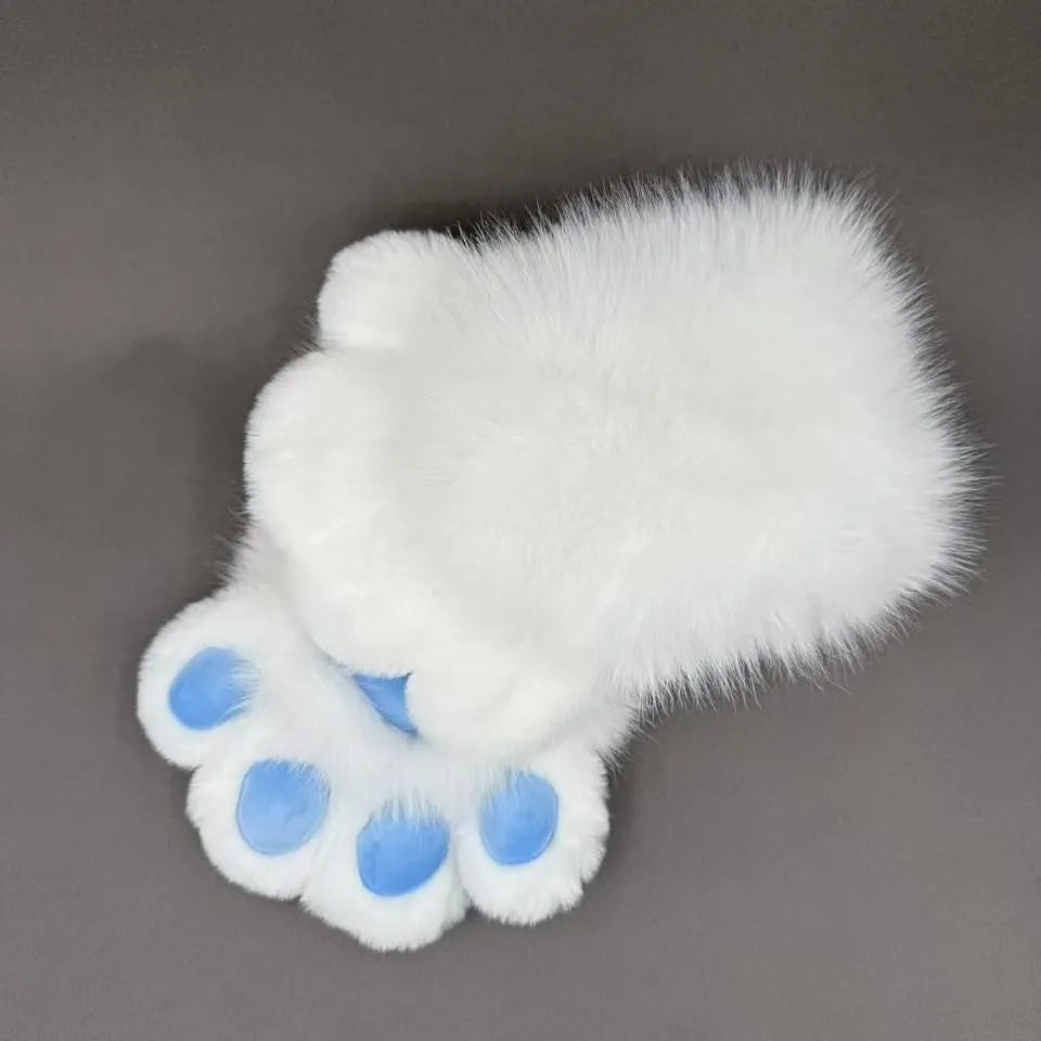 Colourful animal claw cosplay gloves in multiple colour combinations with nylon construction for costume decoration