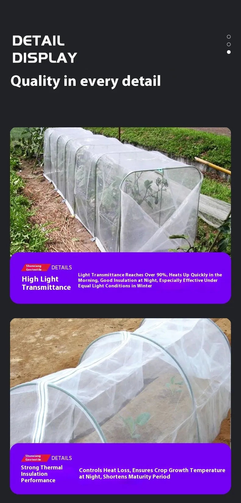 Roll of cold-proof plastic film for vegetable greenhouse covering in 4x8 metre size