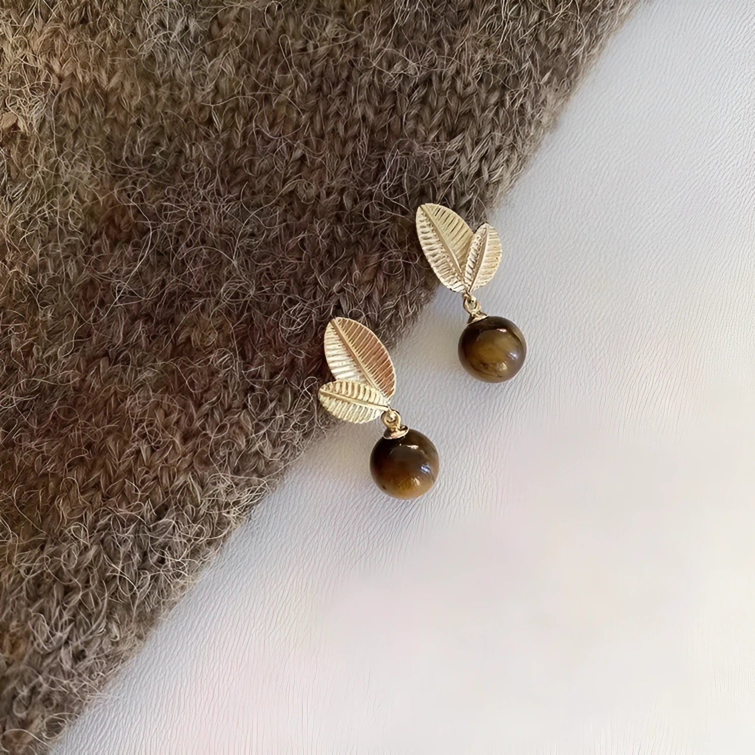 Alloy geometric stud earrings for women in colour 7400