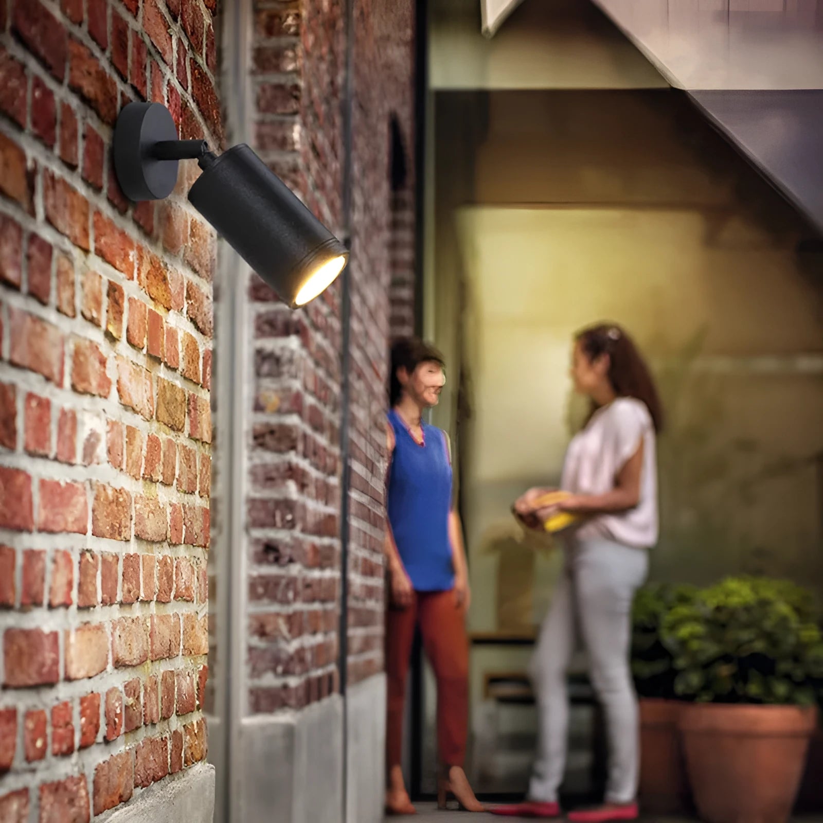 Outdoor aluminium ground lamp with A-style design for garden and pathway LED lighting.