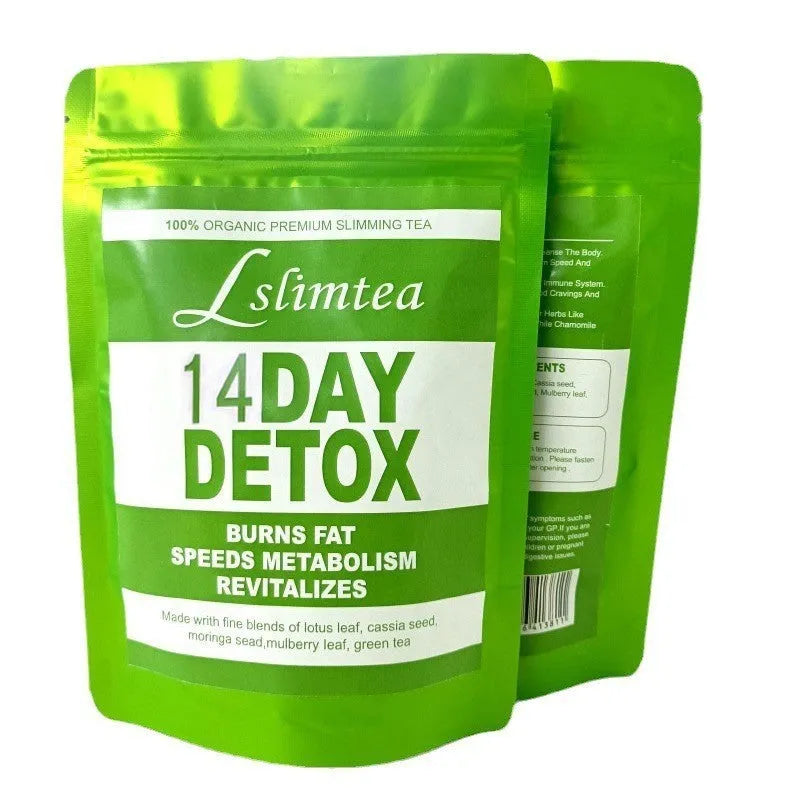 14 Days Herbal Detoxification Diet Tea pack with 14 individual 3g sachets totalling 42g