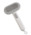 Large pet grooming comb with lady shaver and stainless steel teeth in light grey, green and pink colours