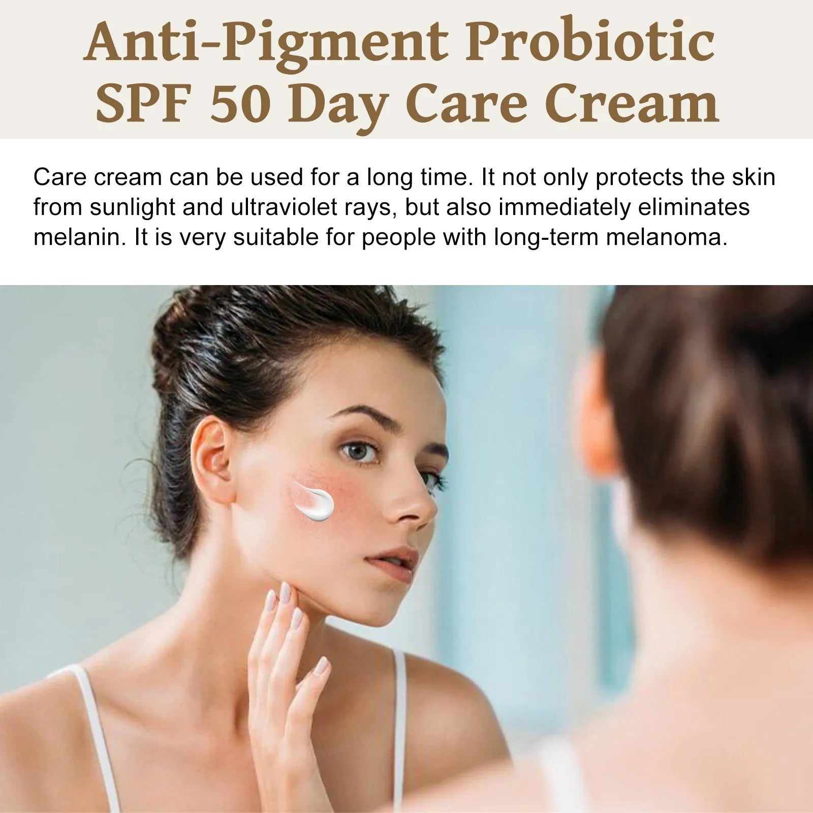 50g probiotics protective cream with brightening isolation in picture colour