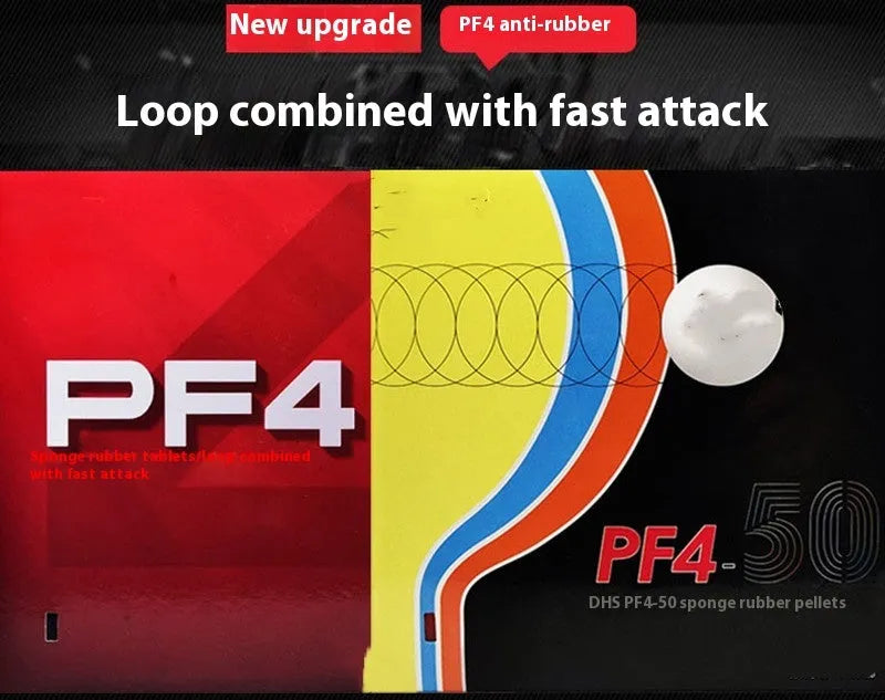 Fast Attack Sticky Classic-50 table tennis bat with anti-rubber in red or black, thick or medium thick sponge options.