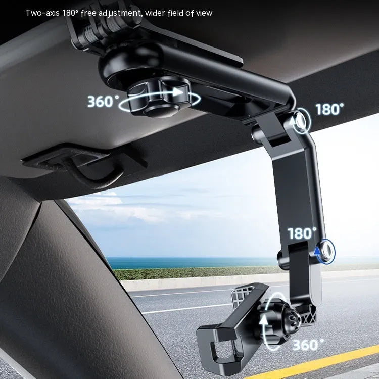 Car phone holder with one clip stable mounting system in black and green colour option