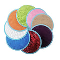 Autism children sensory pad with eight colourful fabric pieces for recovery training and sensory play