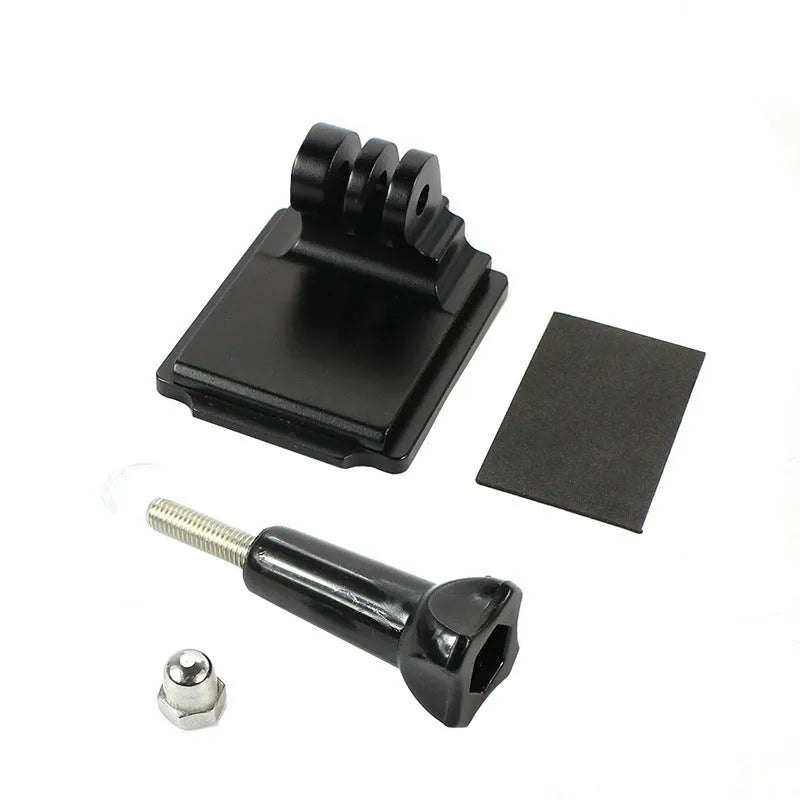 Black GoPro helmet mount extension rod with quick release bracket for action cameras