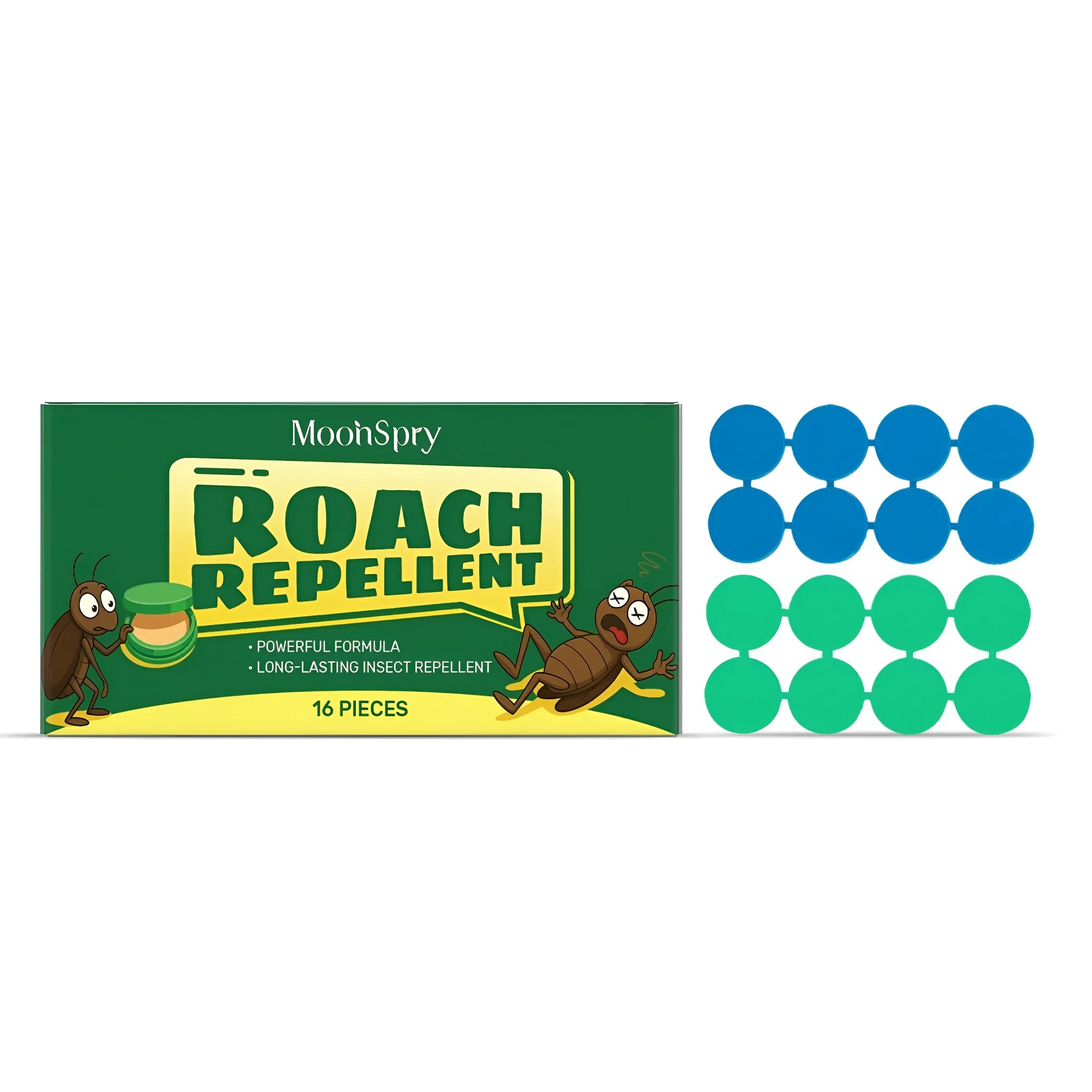 Cockroach repellent bait paste tubes and adhesive sheets for indoor pest control