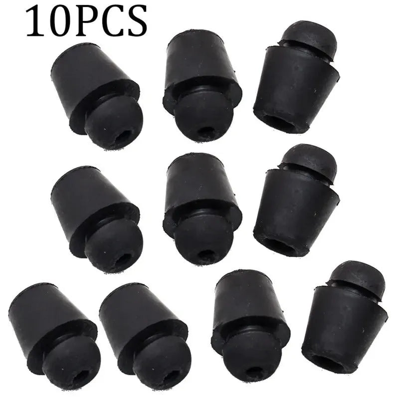 Ten rubber automobile buckle buffer clips for vibration damping in vehicle applications