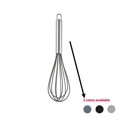 12-piece silicone kitchen utensil set with rotating storage bucket in black, includes spatula, ladel, and cooking tools