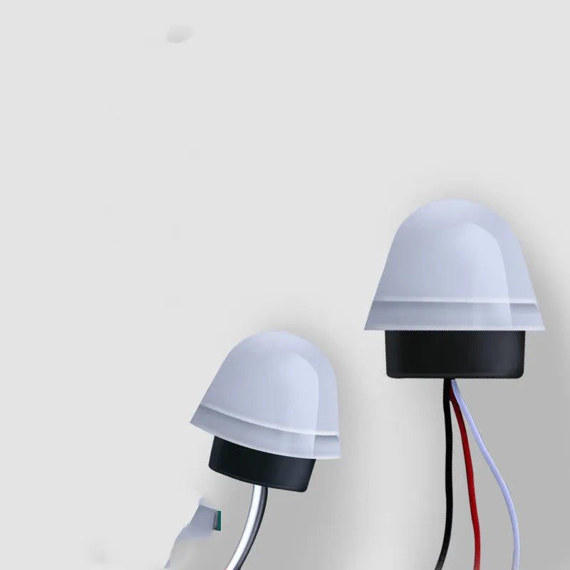White automatic street lamp switch with motion sensor for 3-5 metre detection range
