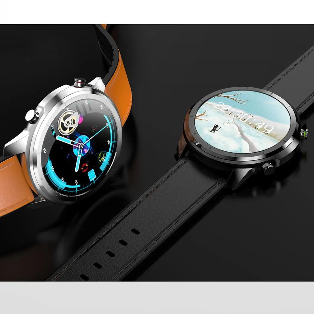 LEMFO LF26 smart bracelet with 1.3-inch screen shown in Silver colour on a wrist.