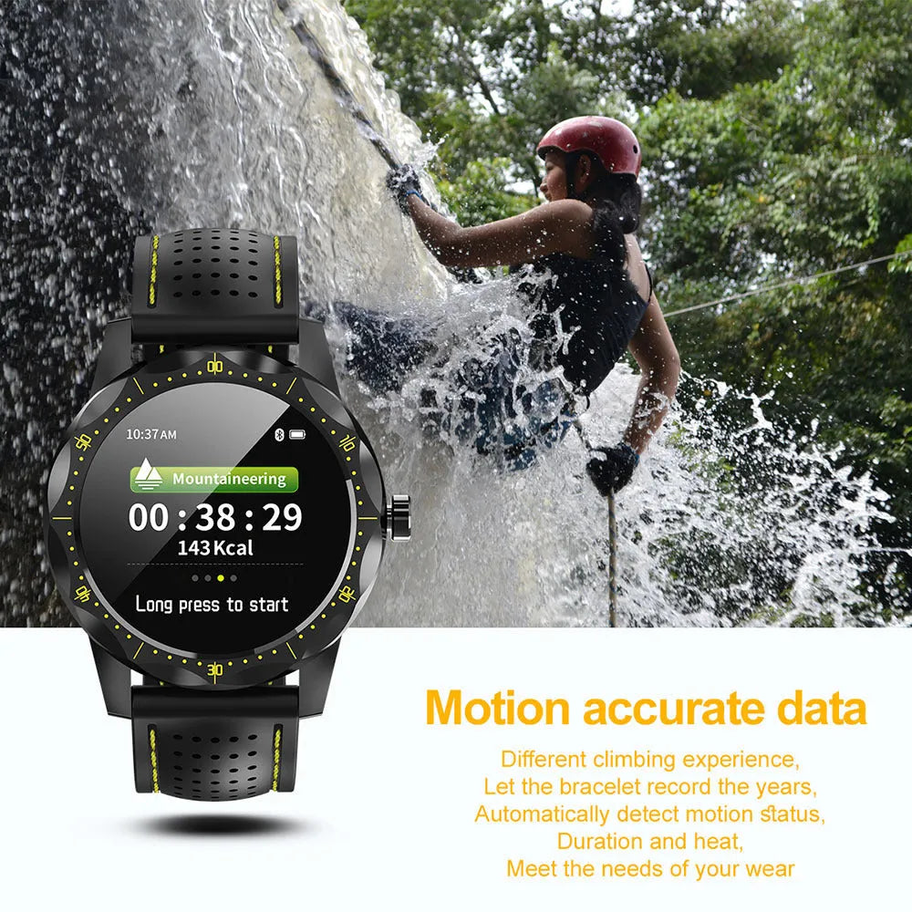 COLMI SKY1 smart watch with heart rate monitor and pedometer, 1.3 inch colour display, waterproof design