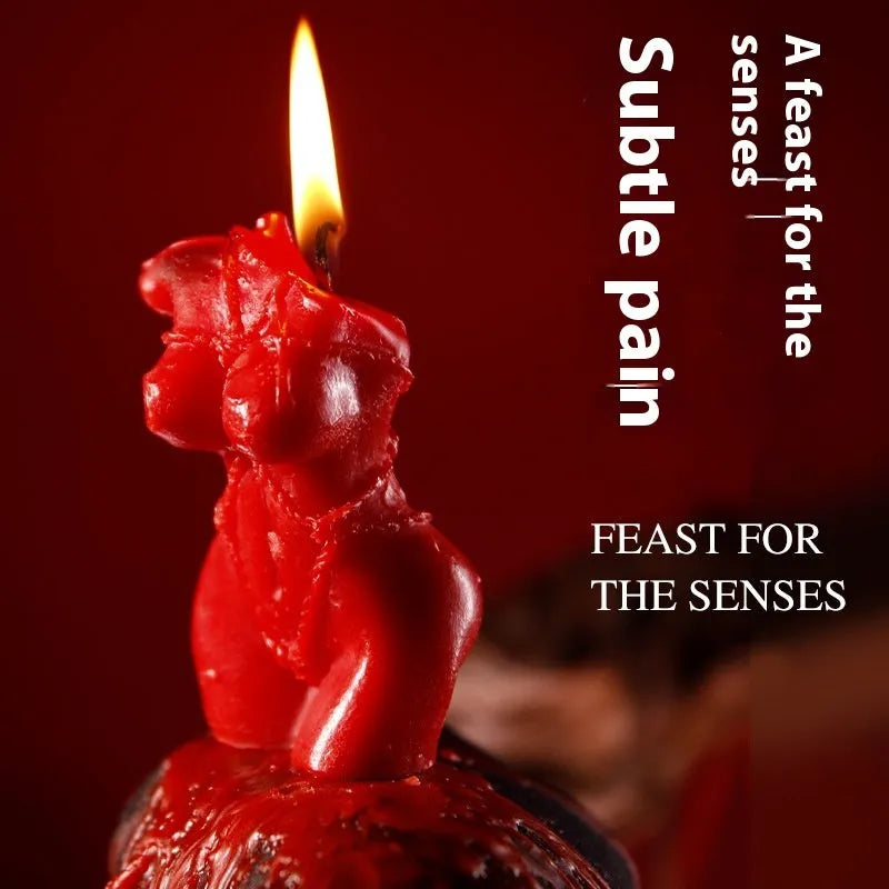 Smsexy Props soy wax bikini-shaped low temperature candle in Rose Red, Spring Pink or Lilac Purple.