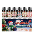Christmas essential oil set with six festive fragrances in 10ml bottles