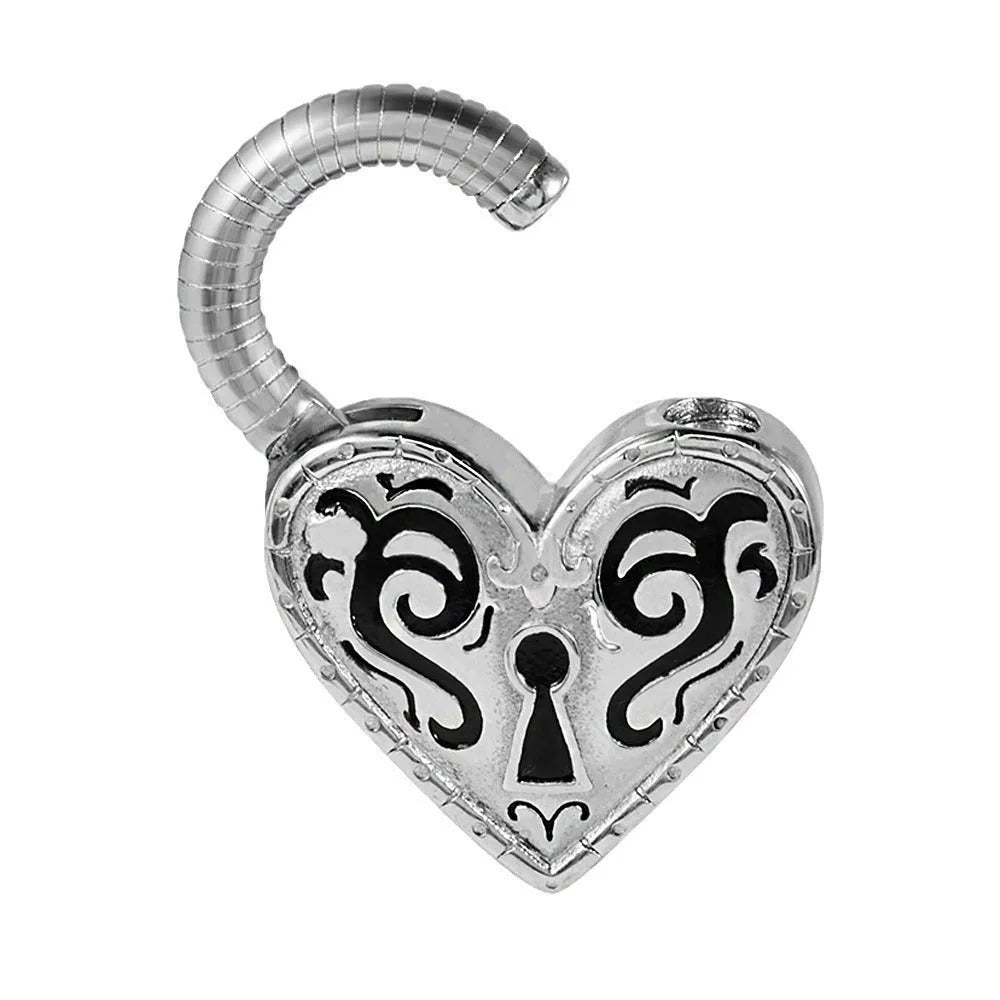 Women's heart-shaped stainless steel earrings in gold or steel colour electroplated finishes