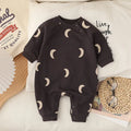 Baby jumpsuit Korean hipster long sleeve cotton neutral design dark gray apricot spring autumn outwear