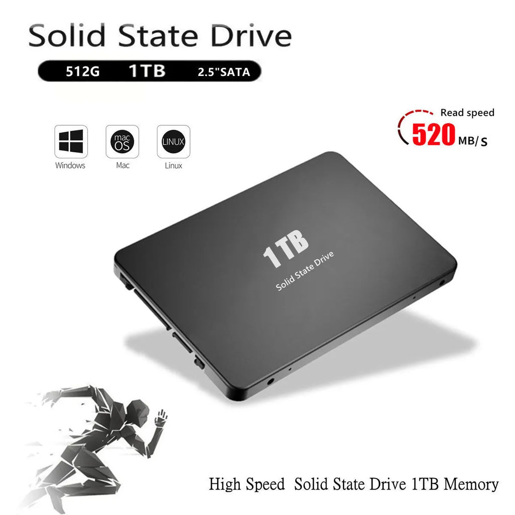 2.5-inch SATA3 internal solid state drive 1TB capacity ultra-thin 7mm high speed