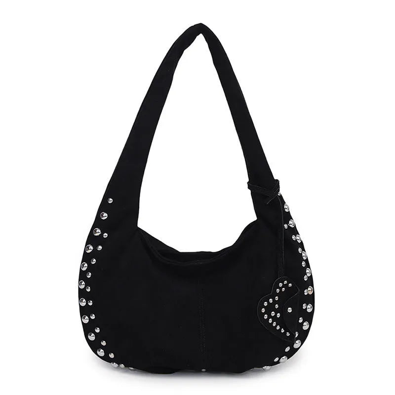Soft plush fabric strapless tote handbag in retro style showing colour options