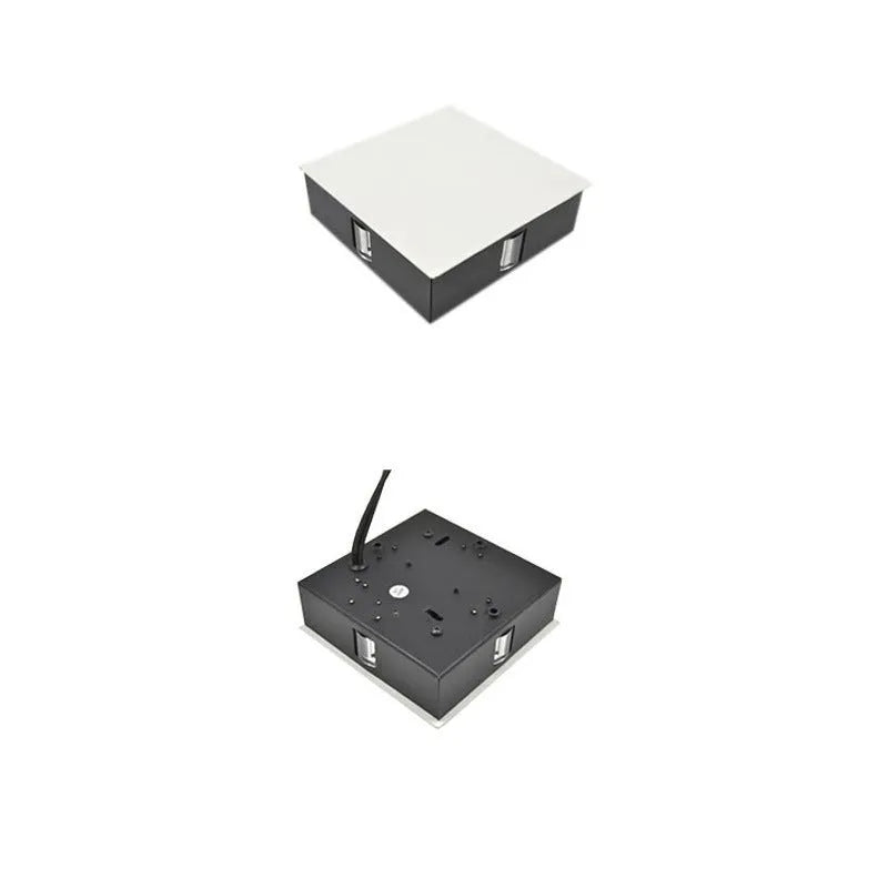 Modern square and round LED aluminium wall light in warm white and cool white options