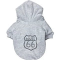 Drooling Dog fleece pet hoodie in seven colours, sizes XS to L, casual style for dogs and cats.