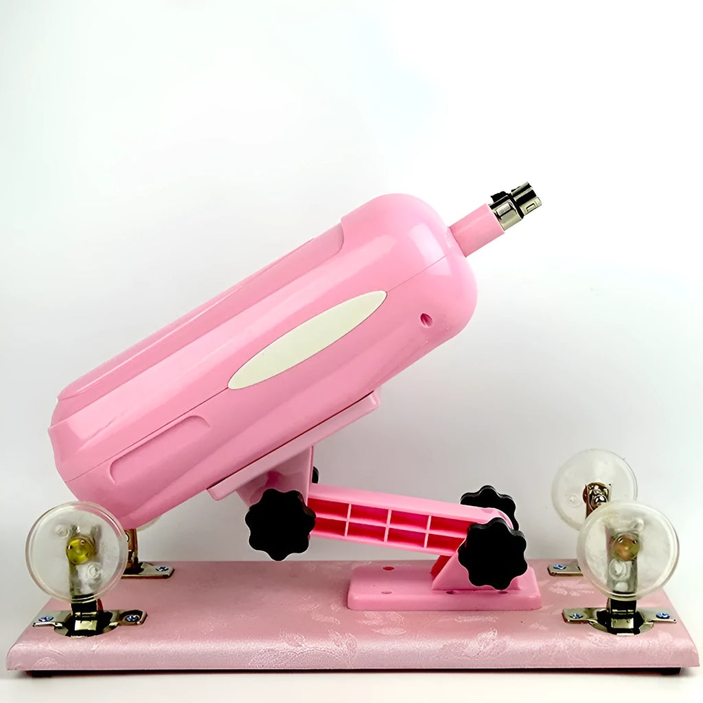 Bobb women's automatic telescopic thrusting PVC sex toy in purple, 37cm long