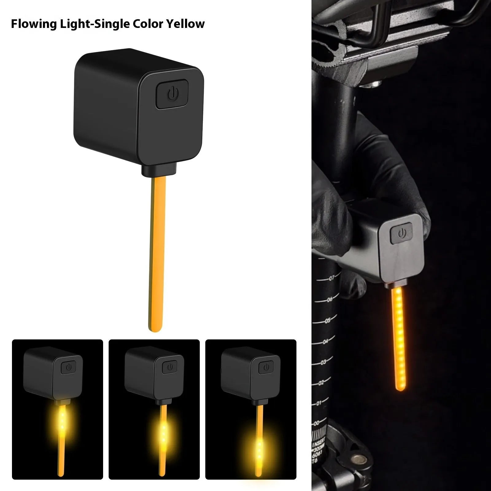 Bicycle taillight safety indicator lamp with multiple flashing modes for night riding