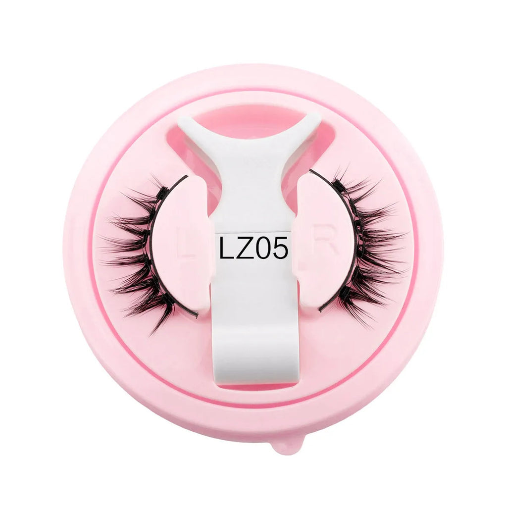 Reusable waterproof false eyelashes with glue-free band in five thickness specifications