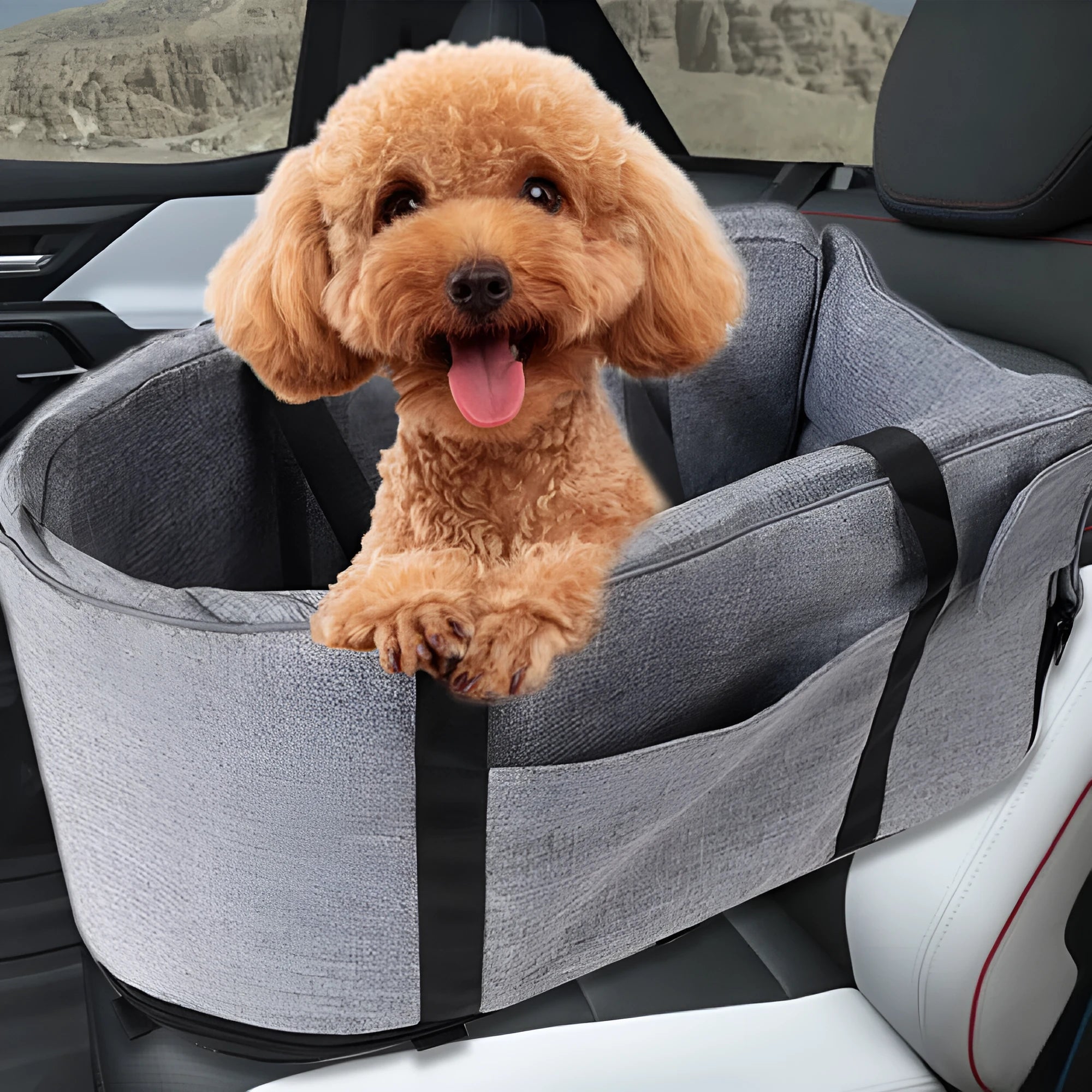 Outdoor cloth dog kennel in blue colour with removable design for easy cleaning.