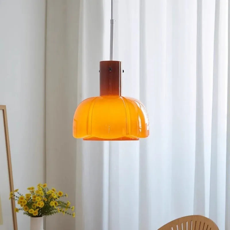 Medieval retro glass bud chandelier pendant light in available colour options