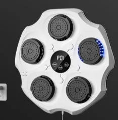 Black Bluetooth music boxing wall target with intelligent rhythm recognition for home fitness training