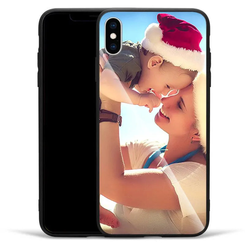 A slim, patterned phone case compatible with various Apple iPhone models, showing a raised edge around the camera.