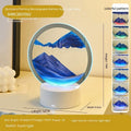 Creative gift quicksand lamp with acrylic lampshade and touch switch showing flowing sand painting in colourful light