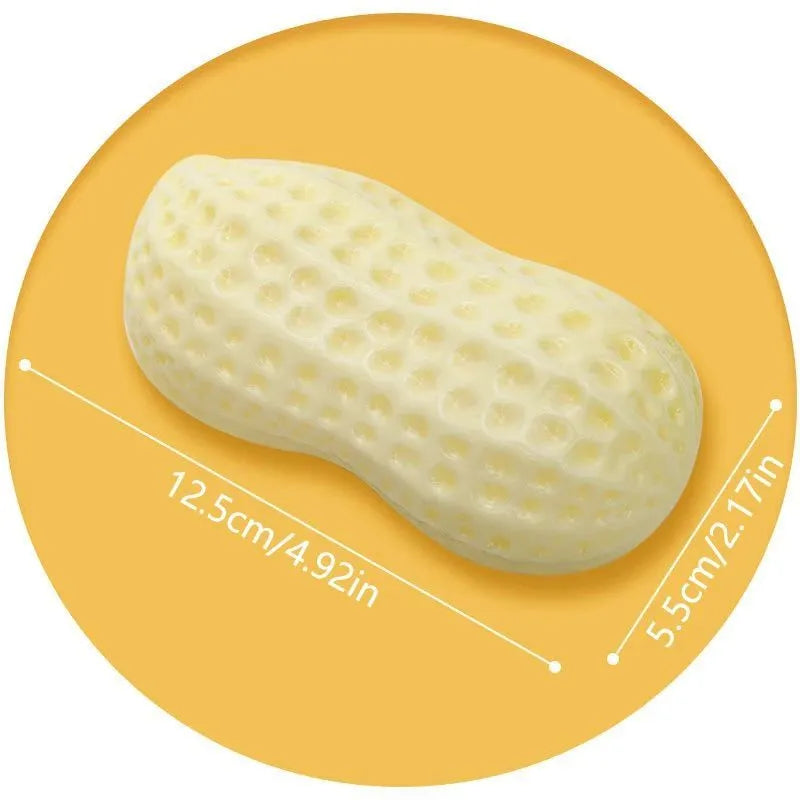 Yellow rubber vinyl dog toys for small dogs 4 pack chew boredom relief sound toys