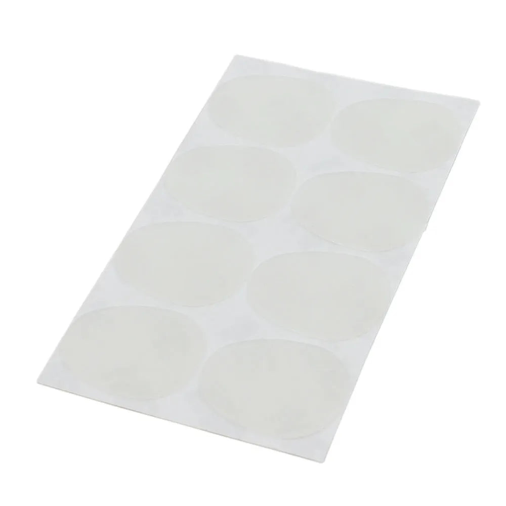 Silicone tooth pad patch for alto tenor saxophone metal flute mouthpiece in black and white with thickness options 0.3mm 0.5mm 0.8mm