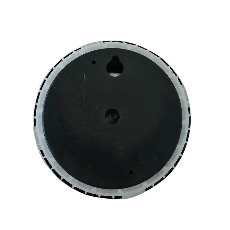 Aluminium analogue thermometer and hygrometer with round dial for temperature and humidity