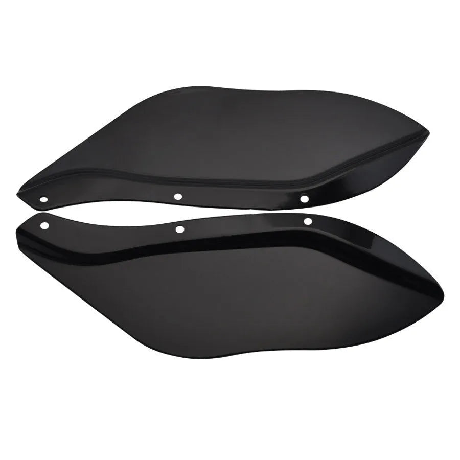 Harley motorcycle side wing head cover set in black and transparent ABS for touring models