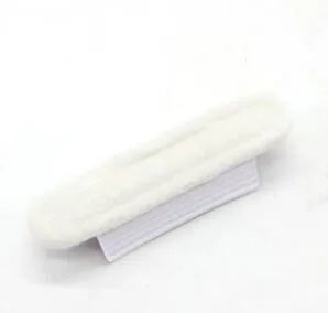 Blue universal car wiper cloth 11.5 cm for rain repellent windshield cleaning on white plastic handle