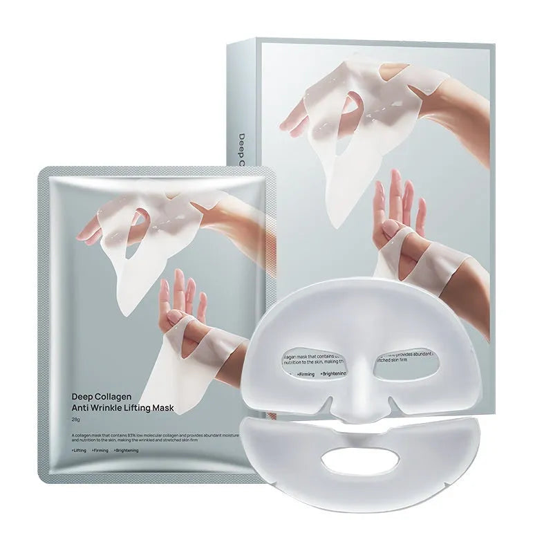28ml collagen anti-wrinkle moisturising facial sheet mask single piece
