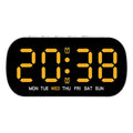 LED digital alarm clock with plastic shell, 10mm thick, in white colour option