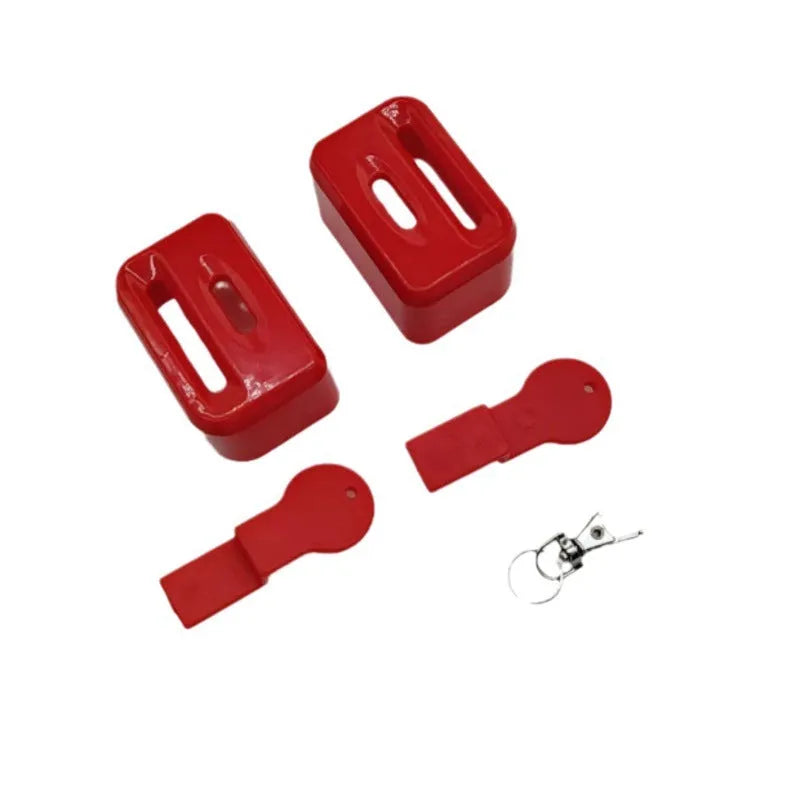 ABS plastic seat belt lock catch protective device in black and red colour options