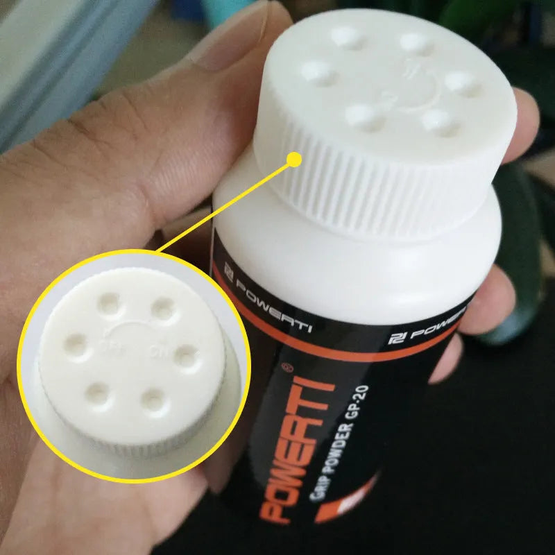 White magnesium carbonate sports anti-slip powder container for athletic grip enhancement