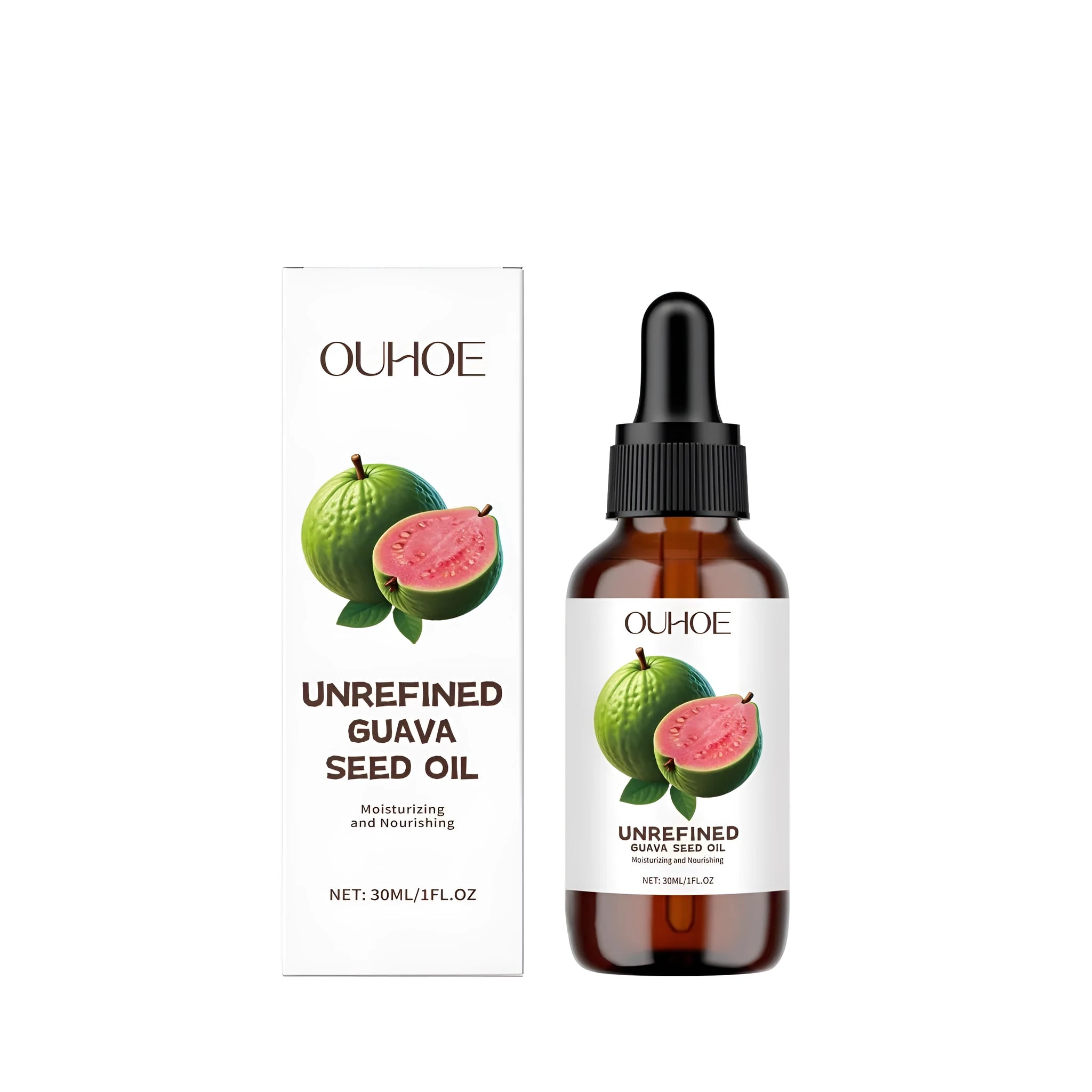 30ml bottle of Guava Seed Oil facial serum with guava extract and ascorbic acid